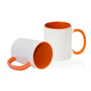 Taza interior color naranjo 11 oz