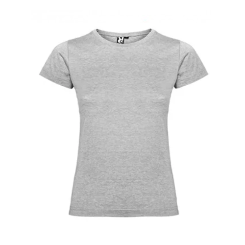 Polera algodón Mujer Manga Corta Gris