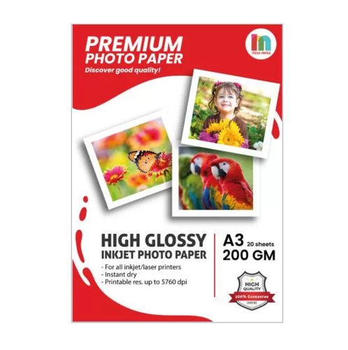 Papel Fotografico A3 200grm x20 Hojas