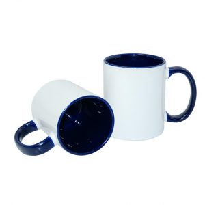 Taza interior color azul 11 oz