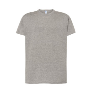 Polera algodón Hombre Manga Corta Gris