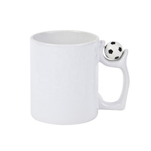 Taza para sublimar blanca con pelota 11oz