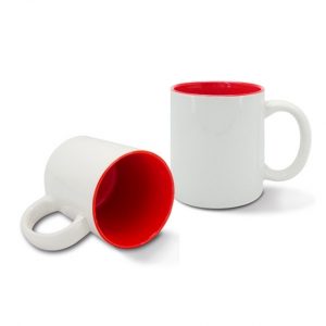 Taza interior color rojo 11 oz